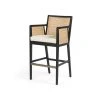 Four Hands Antonia Cane Bar Stool Brushed Ebony New Arrivals 1 Four Hands Antonia Cane Bar Stool Brushed Ebony New Arrivals