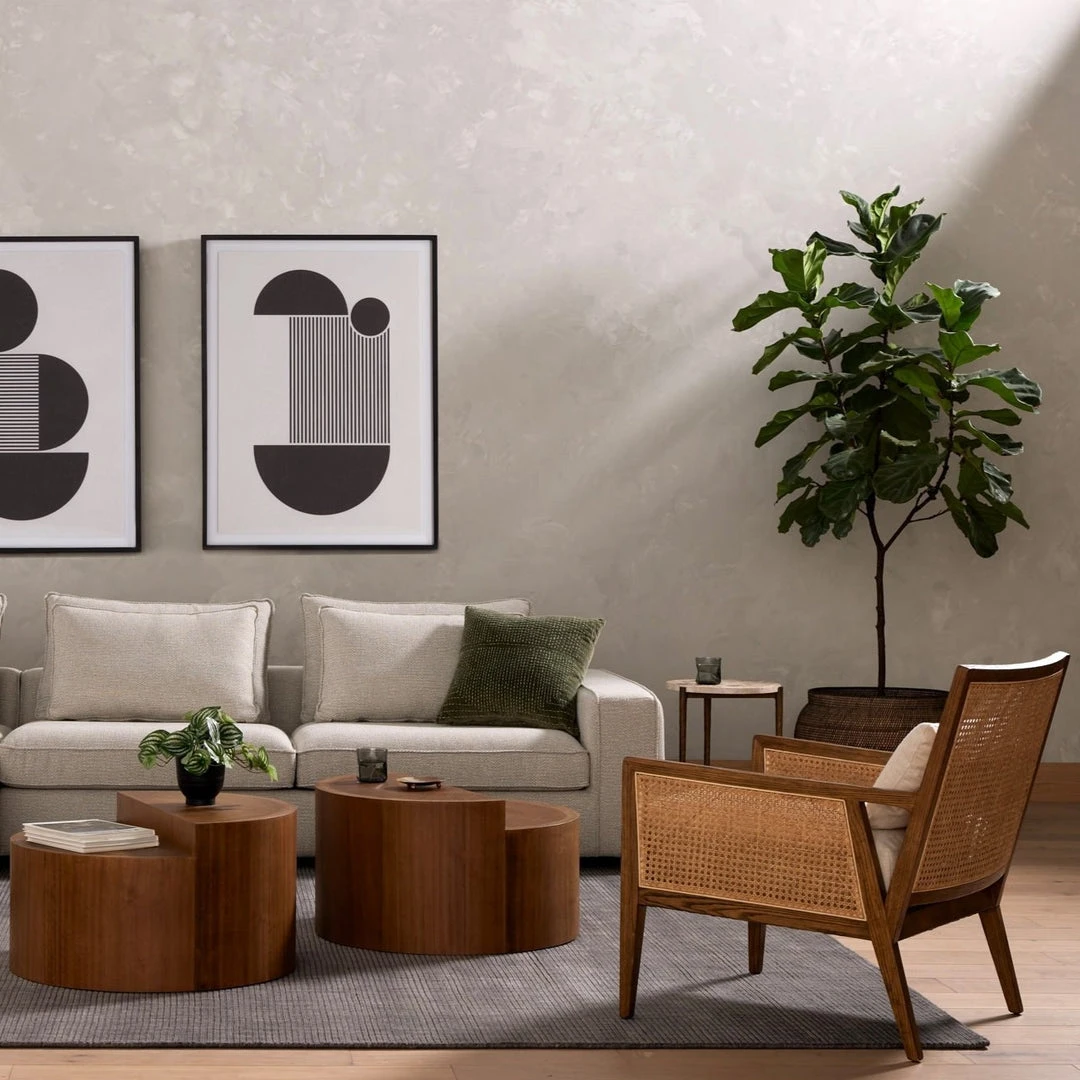 Four Hands Antonia Cane Chair Toasted Parawood Four Hands Antonia Cane Chair Toasted Parawood