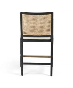 Four Hands Antonia Cane Counter Stool Brushed Ebony 16 Four Hands Antonia Cane Counter Stool Brushed Ebony