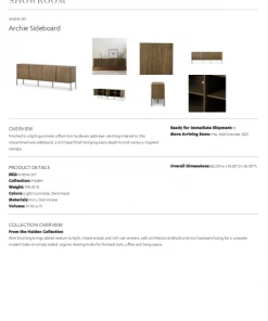 Four Hands Archie Sideboard 23 Four Hands Archie Sideboard