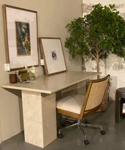 Four Hands New Arrivals Arum Desk Cream Marble