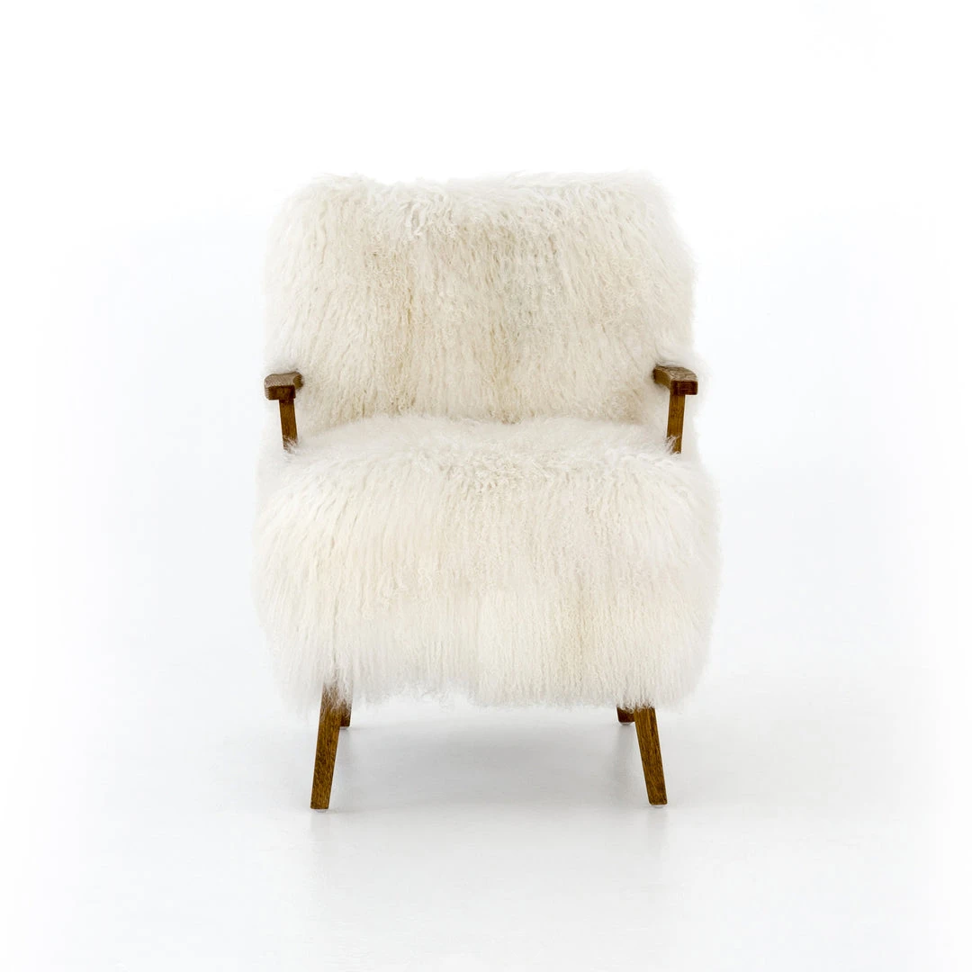 Four Hands New Arrivals Ashland Armchair Mongolion Cream Fur 7 Four Hands New Arrivals Ashland Armchair Mongolion Cream Fur