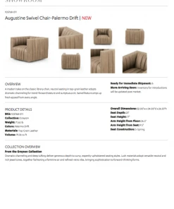 Four Hands New Arrivals Augustine Chair Palermo Drift Leather 21 Four Hands New Arrivals Augustine Chair Palermo Drift Leather