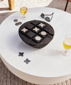 Four Hands Basil Outdoor Coffee Table Matte White New Arrivals