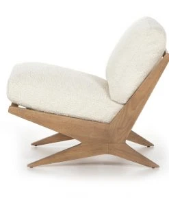 Four Hands Bastian Chair Sheepskin Natural 17 Four Hands Bastian Chair Sheepskin Natural