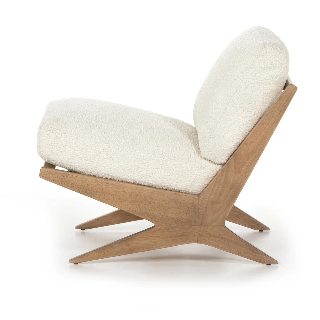 Four Hands Bastian Chair Sheepskin Natural 8 Four Hands Bastian Chair Sheepskin Natural