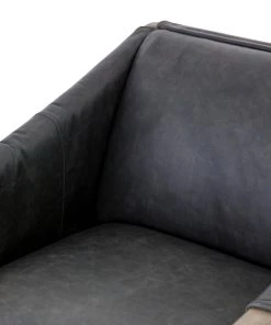 Four Hands New Arrivals Bauer Leather Chair Chaps Ebony 11 Four Hands New Arrivals Bauer Leather Chair Chaps Ebony