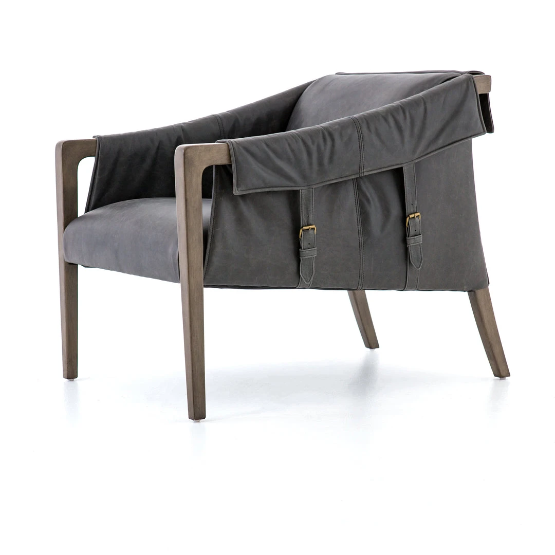 Four Hands New Arrivals Bauer Leather Chair Chaps Ebony 9 Four Hands New Arrivals Bauer Leather Chair Chaps Ebony