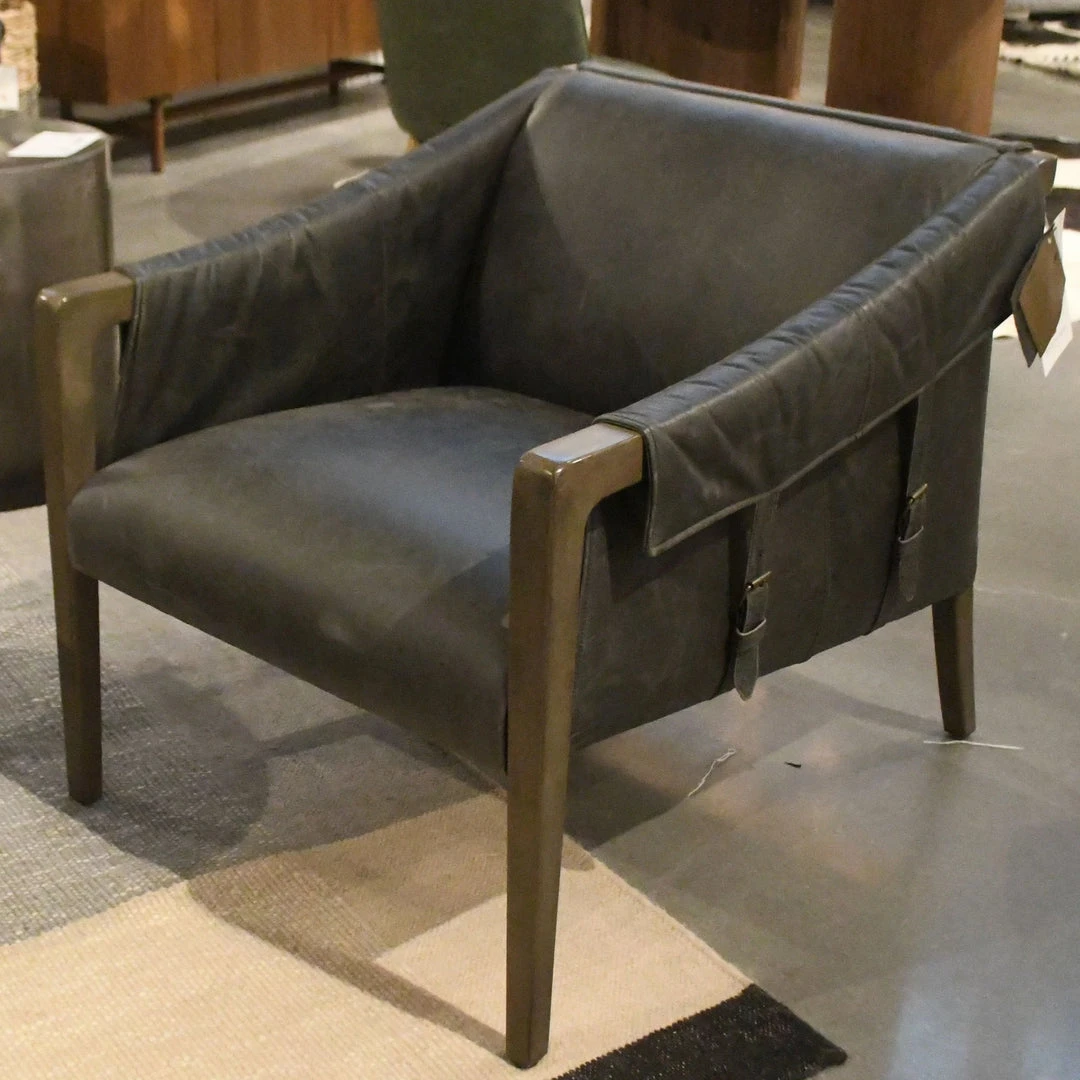 Four Hands New Arrivals Bauer Leather Chair Chaps Ebony 7 Four Hands New Arrivals Bauer Leather Chair Chaps Ebony