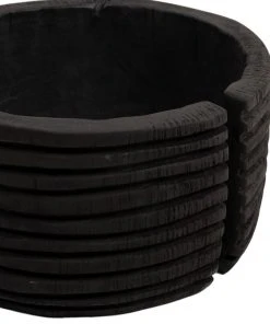 Four Hands New Arrivals Beto Banded Bowl Carbonized Black 12 Four Hands New Arrivals Beto Banded Bowl Carbonized Black