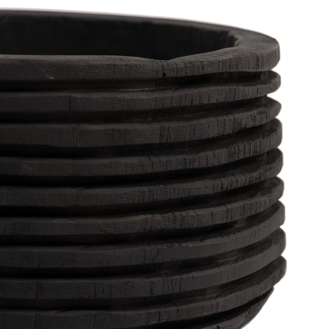 Four Hands New Arrivals Beto Banded Bowl Carbonized Black 8 Four Hands New Arrivals Beto Banded Bowl Carbonized Black