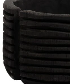 Four Hands New Arrivals Beto Banded Bowl Carbonized Black 10 Four Hands New Arrivals Beto Banded Bowl Carbonized Black