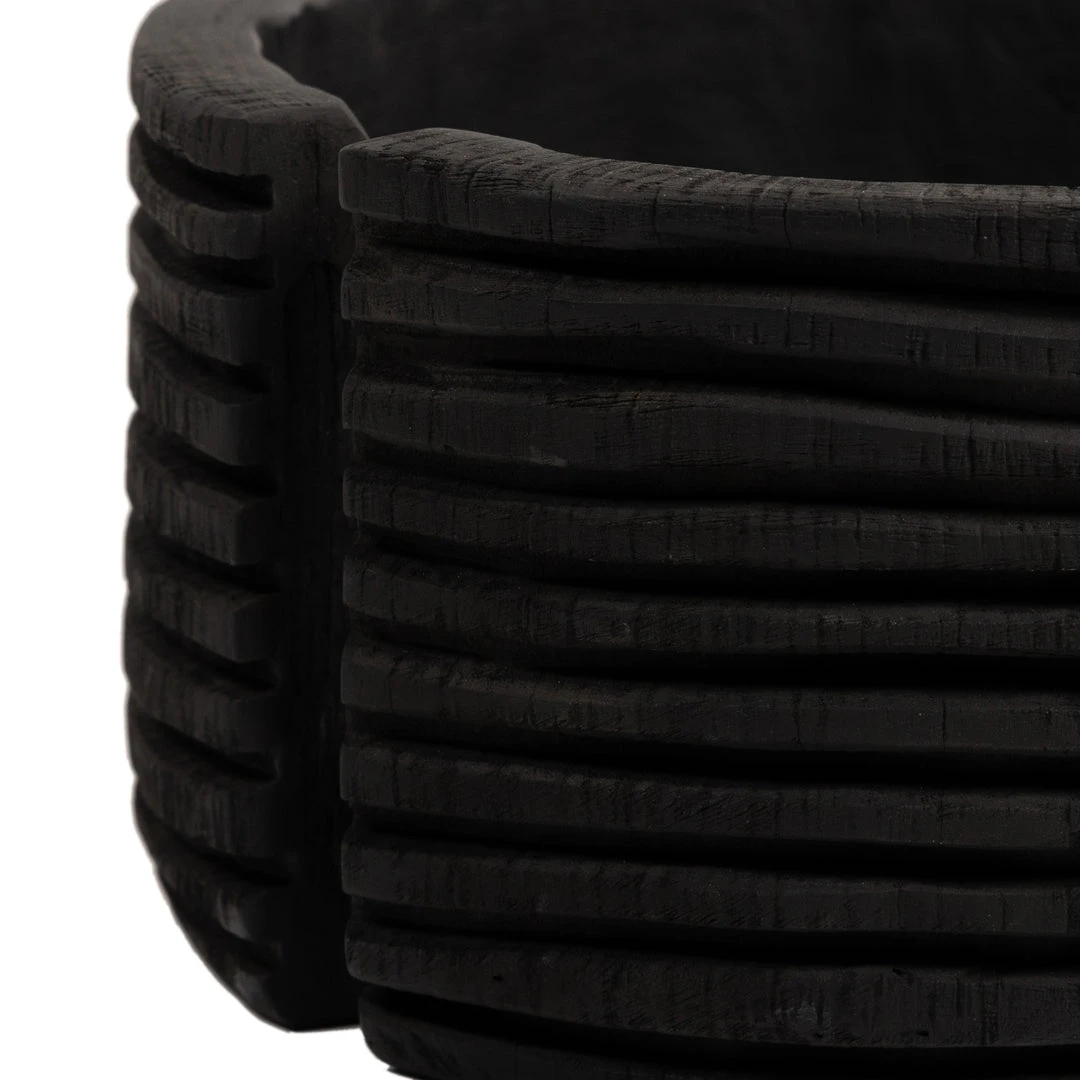 Four Hands New Arrivals Beto Banded Bowl Carbonized Black 5 Four Hands New Arrivals Beto Banded Bowl Carbonized Black