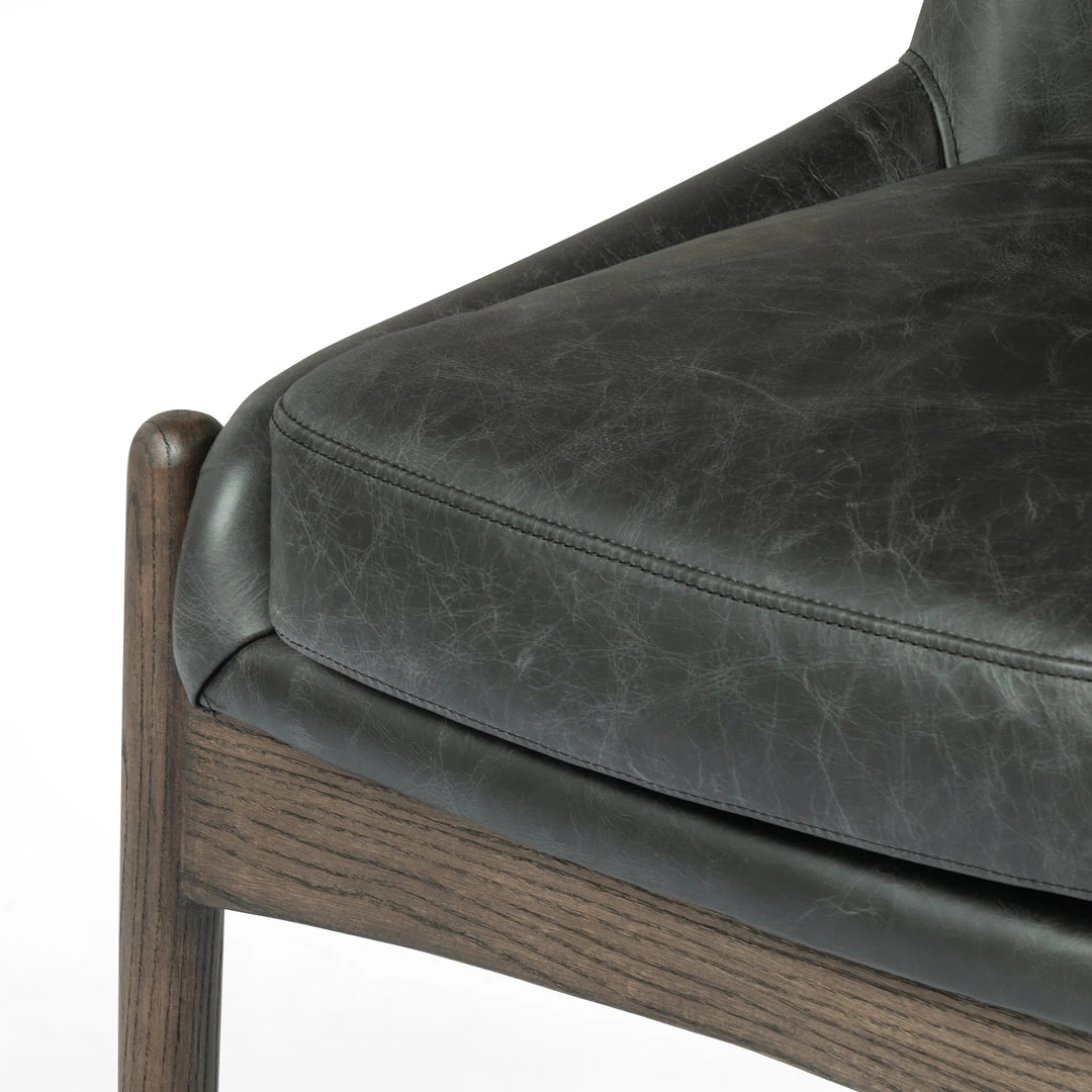 Four Hands Braden Dining Chair Durango Smoke Leather Four Hands Braden Dining Chair Durango Smoke Leather