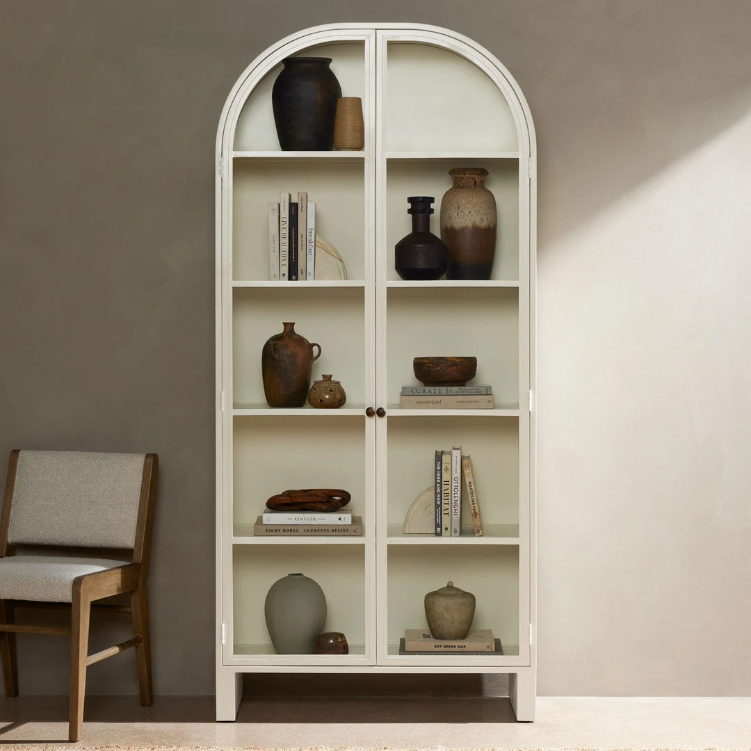 Four Hands Breya Cabinet Cream Powder Coat Dining Room 4 Four Hands Breya Cabinet Cream Powder Coat Dining Room