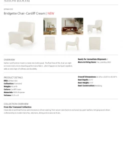 Four Hands Bridgette Chair Cardiff Cream New Arrivals 25 Four Hands Bridgette Chair Cardiff Cream New Arrivals