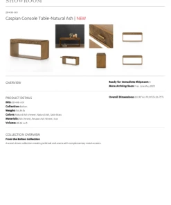 Four Hands New Arrivals Caspian Console Table 23 Four Hands New Arrivals Caspian Console Table