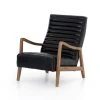 Four Hands Chance Chair Dakota Black Leather New Arrivals