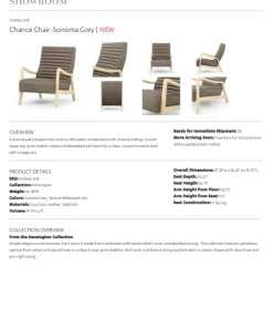 Four Hands New Arrivals Chance Chair Sonoma Gray