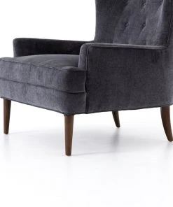 Four Hands Clermont Chair Charcoal Worn Velvet New Arrivals 15 Four Hands Clermont Chair Charcoal Worn Velvet New Arrivals