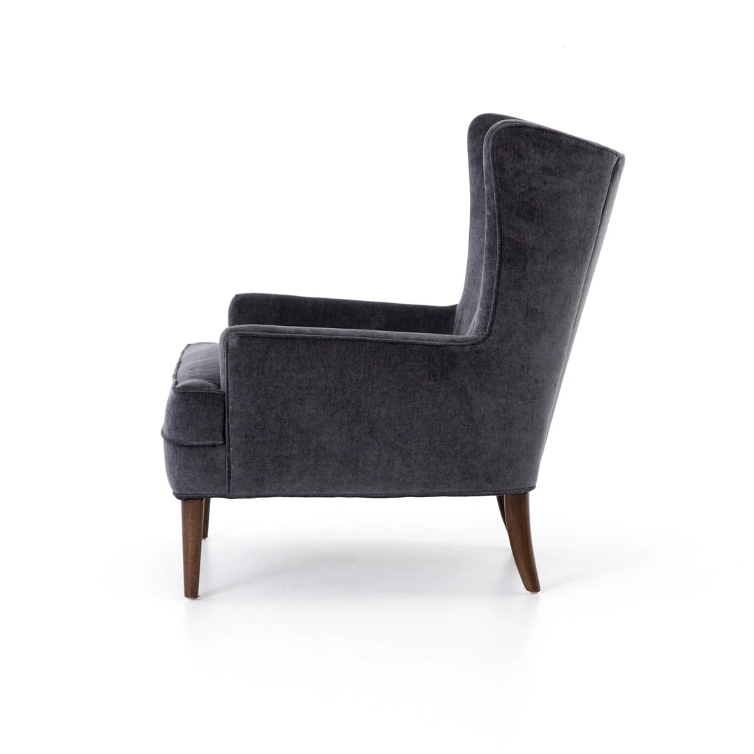Four Hands Clermont Chair Charcoal Worn Velvet New Arrivals 5 Four Hands Clermont Chair Charcoal Worn Velvet New Arrivals