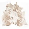 Four Hands New Arrivals Modern Cowhide Rug Warm Brown