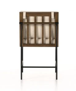 Four Hands Crete Dining Chair Saville Flax And Brown New Arrivals