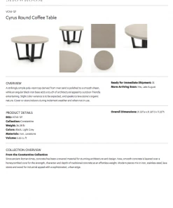 Four Hands Cyrus Round Coffee Table 15 Four Hands Cyrus Round Coffee Table