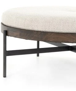 Four Hands Edwyn Large Ottoman Gibson Wheat New Arrivals