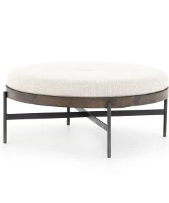 Four Hands Edwyn Large Ottoman Gibson Wheat New Arrivals