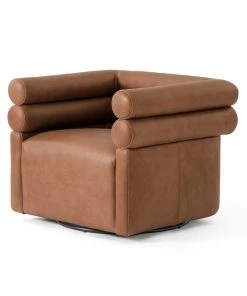 Four Hands Evie Swivel Chair Palermo Cognac New Arrivals