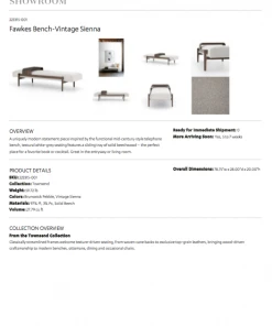 Four Hands Fawkes Bench Vintage Sienna 19 Four Hands Fawkes Bench Vintage Sienna