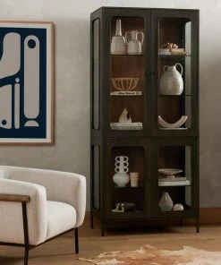 Four Hands Franz Cabinet Grey Natural