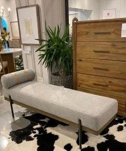 Four Hands Giorgio Accent Bench Zion Ash New Arrivals