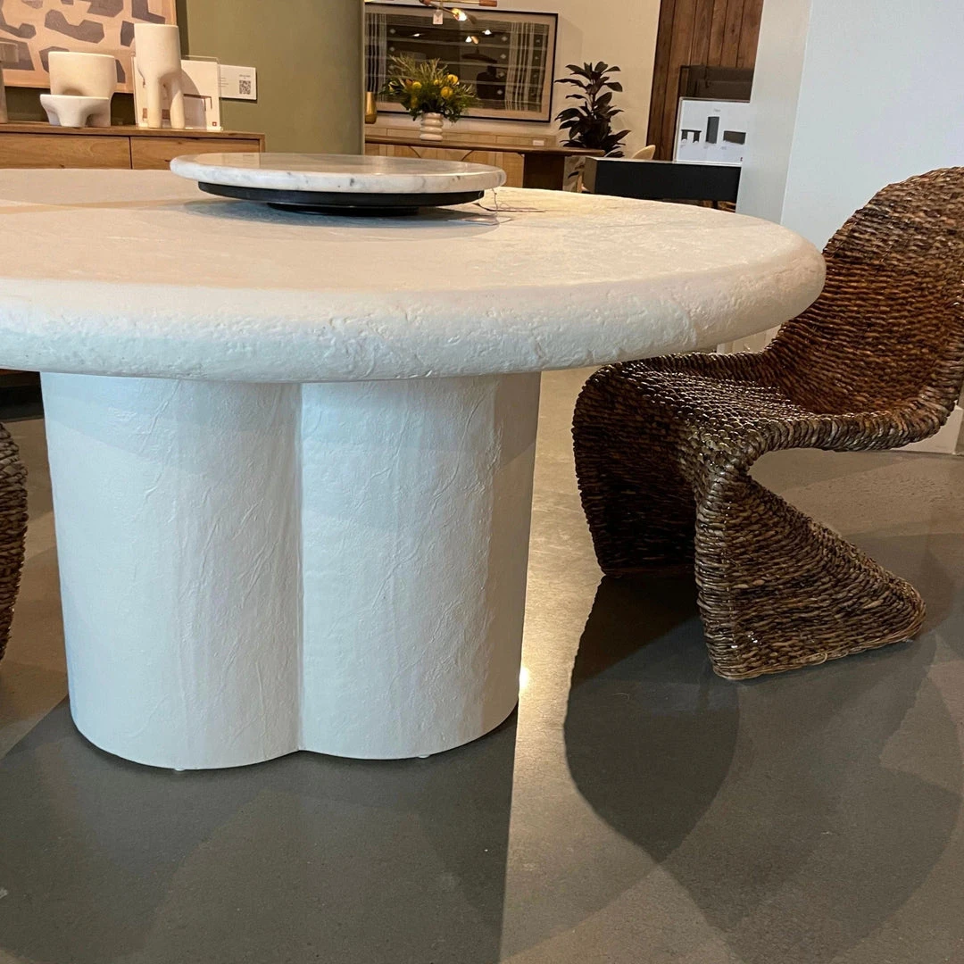 Four Hands Grano Dining Table Plaster Molded Concrete New Arrivals 8 Four Hands Grano Dining Table Plaster Molded Concrete New Arrivals