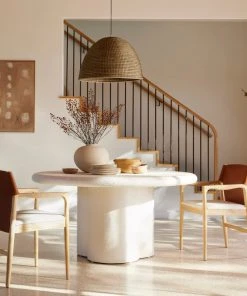 Four Hands Grano Dining Table Plaster Molded Concrete New Arrivals