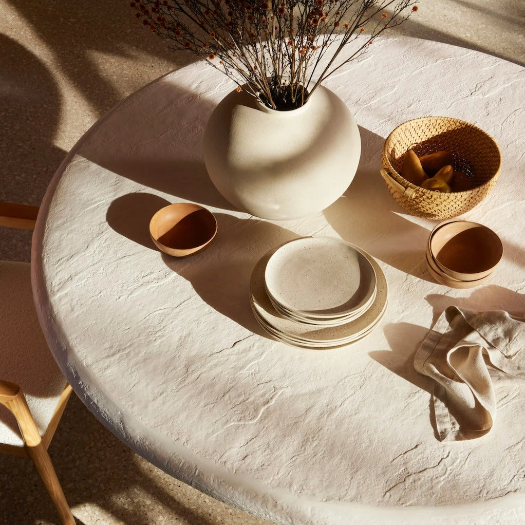 Four Hands Grano Dining Table Plaster Molded Concrete New Arrivals 6 Four Hands Grano Dining Table Plaster Molded Concrete New Arrivals