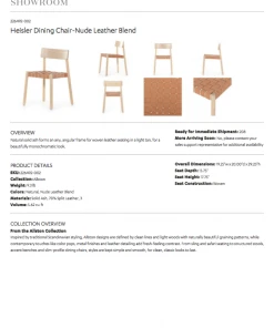Four Hands New Arrivals Heisler Dining Chair Natural