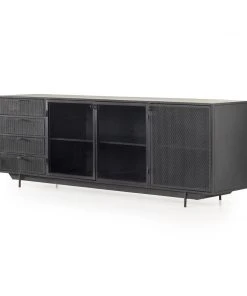 Four Hands Hendrick Media Console Black New Arrivals