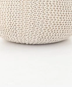 Four Hands Jute Knit Pouf White New Arrivals 13 Four Hands Jute Knit Pouf White New Arrivals