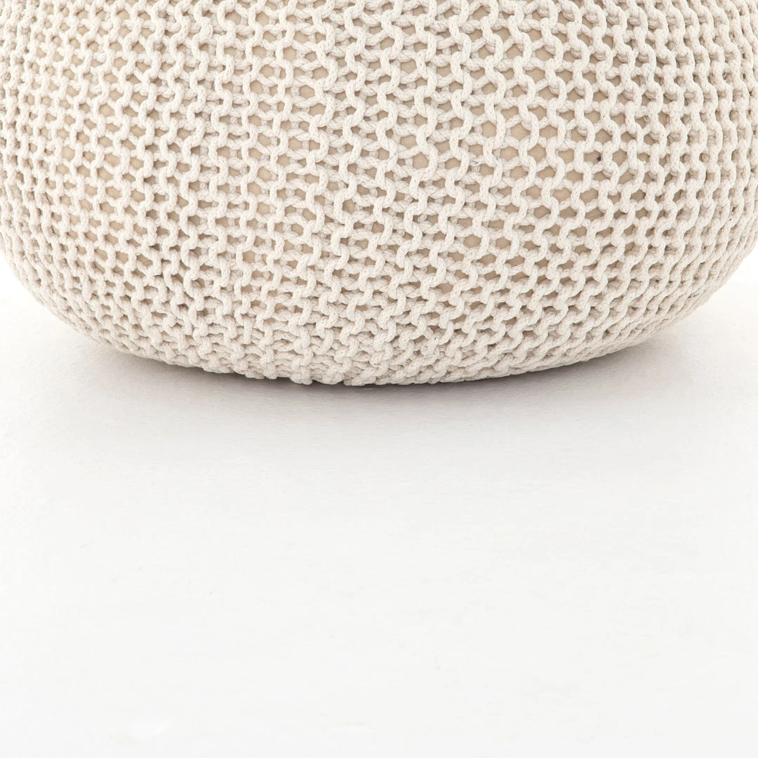 Four Hands Jute Knit Pouf White New Arrivals 8 Four Hands Jute Knit Pouf White New Arrivals