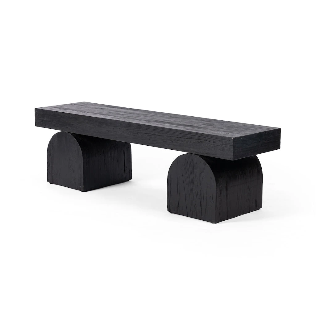 Four Hands New Arrivals Keane Bench Black Elm 3 Four Hands New Arrivals Keane Bench Black Elm