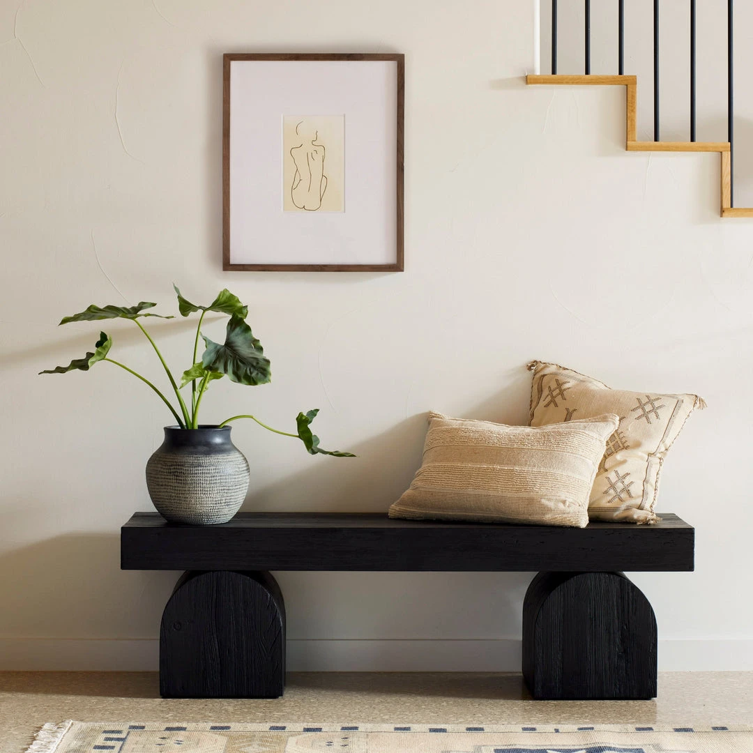 Four Hands New Arrivals Keane Bench Black Elm 4 Four Hands New Arrivals Keane Bench Black Elm