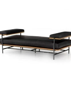 Four Hands New Arrivals Kennon Chaise Sonoma Black