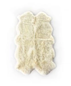 Four Hands New Arrivals Lalo Lambskin Rug Large Cream
