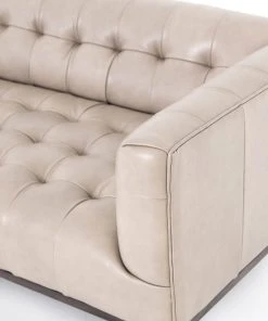 Four Hands Marlin Leather Sofa 96" Dusty Stone New Arrivals 15 Four Hands Marlin Leather Sofa 96