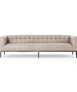 Four Hands Marlin Leather Sofa 96" Dusty Stone New Arrivals 13 Four Hands Marlin Leather Sofa 96