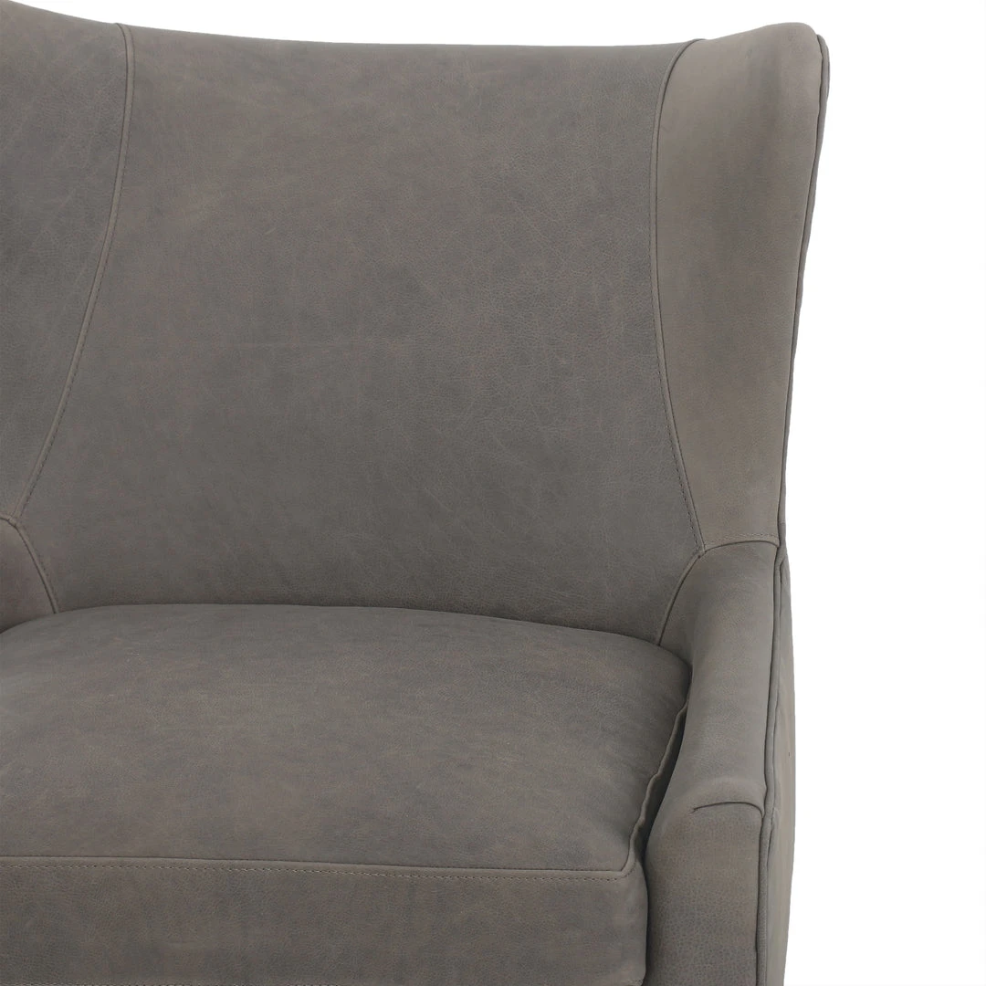 Four Hands Marlow Wing Chair Umber Pewter Leather New Arrivals 7 Four Hands Marlow Wing Chair Umber Pewter Leather New Arrivals