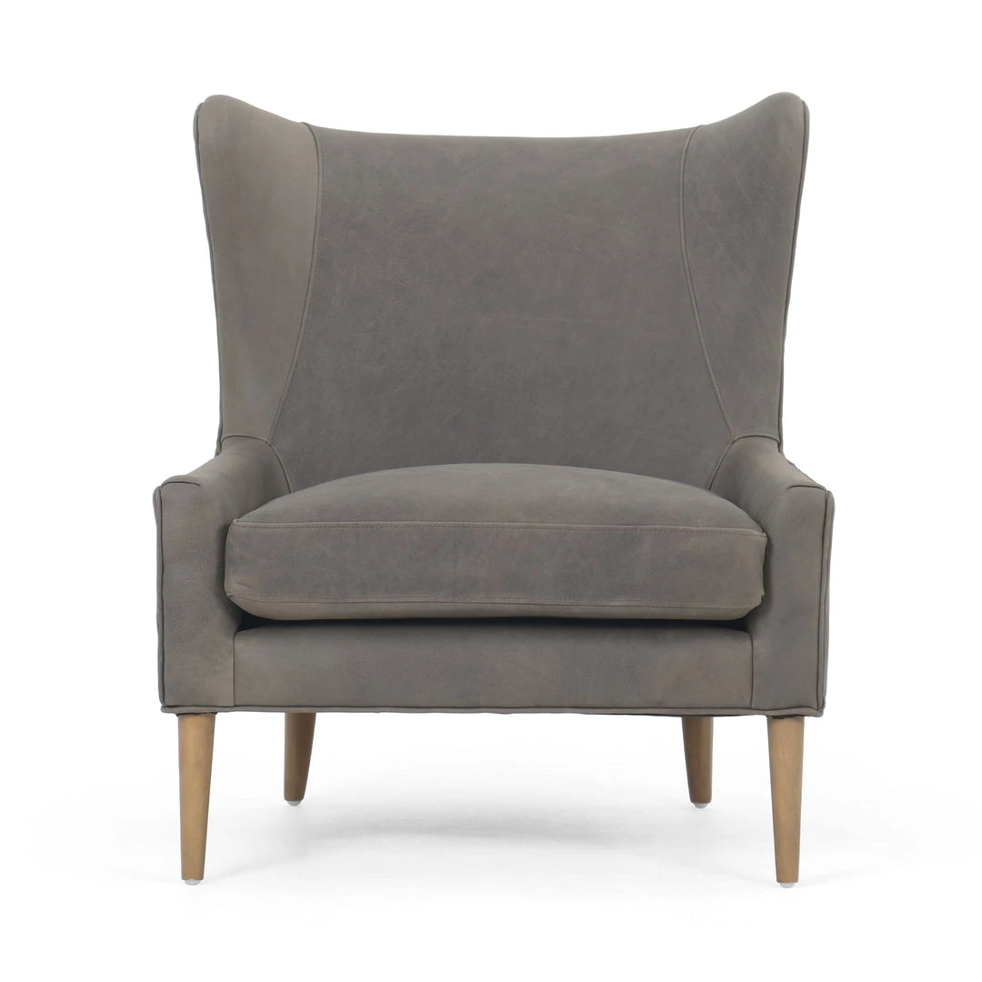 Four Hands Marlow Wing Chair Umber Pewter Leather New Arrivals 5 Four Hands Marlow Wing Chair Umber Pewter Leather New Arrivals