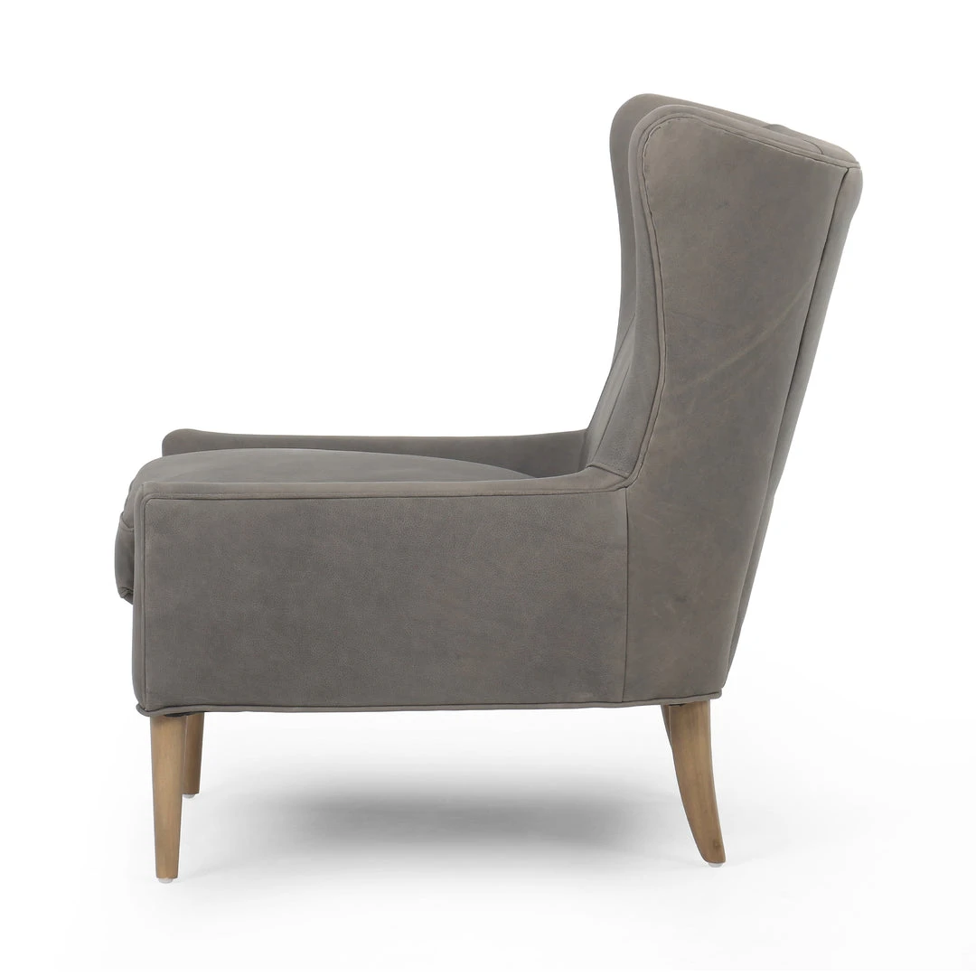 Four Hands Marlow Wing Chair Umber Pewter Leather New Arrivals 4 Four Hands Marlow Wing Chair Umber Pewter Leather New Arrivals